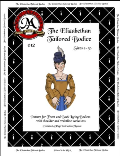 012D Elizabethan Bodice Digital Download