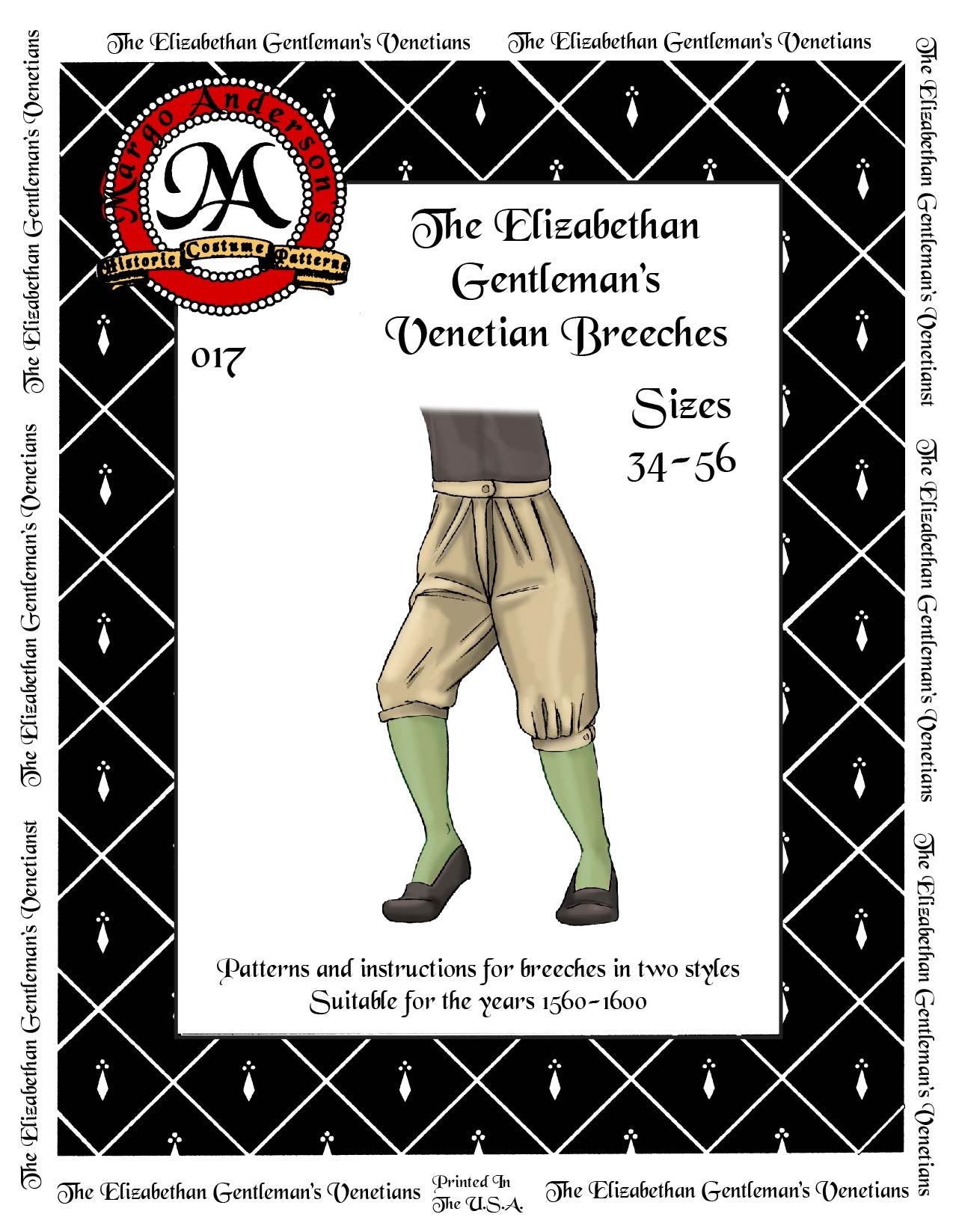 017D The Elizabethan Gentleman's Venetian Breeches Digital Download