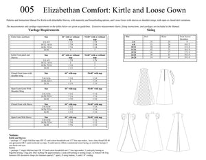 005D Elizabethan Comfort Gown Digital Download
